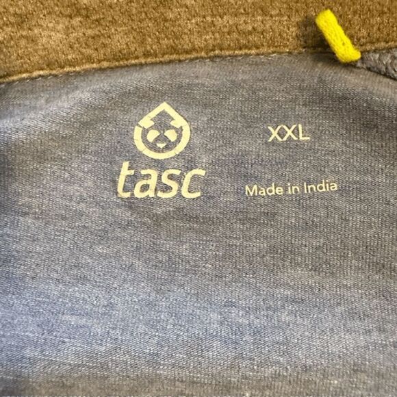 Tasc Men's Carrollton Lightweight Quarter Zip Anti-Odor Athletic Top Blue Sz XXL - Picture 7 of 10
